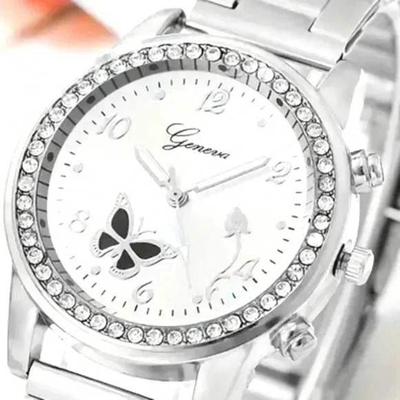 5 piece jewelry set..watch..earrings..necklace NWT - Picture 5 of 9